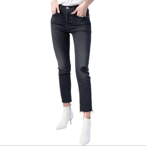 RE/DONE High-Rise Ankle Cropped Jeans size 26 - Picture 15 of 15